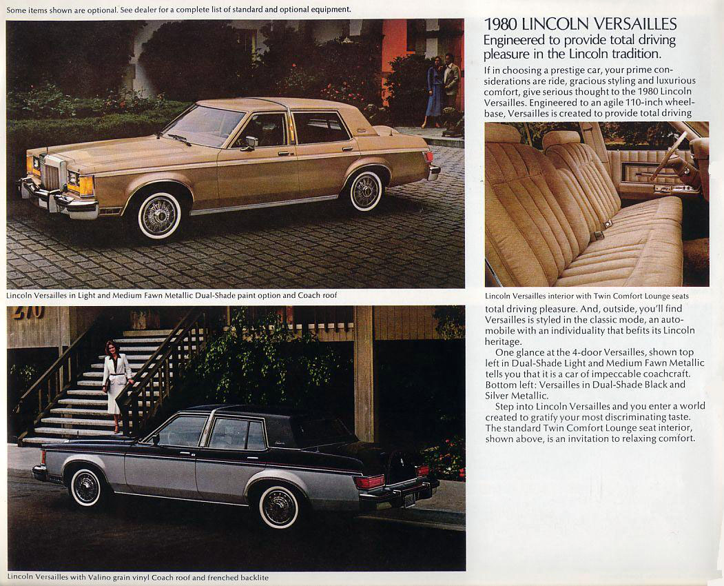 1980 Mercury Lincoln Brochure Page 4